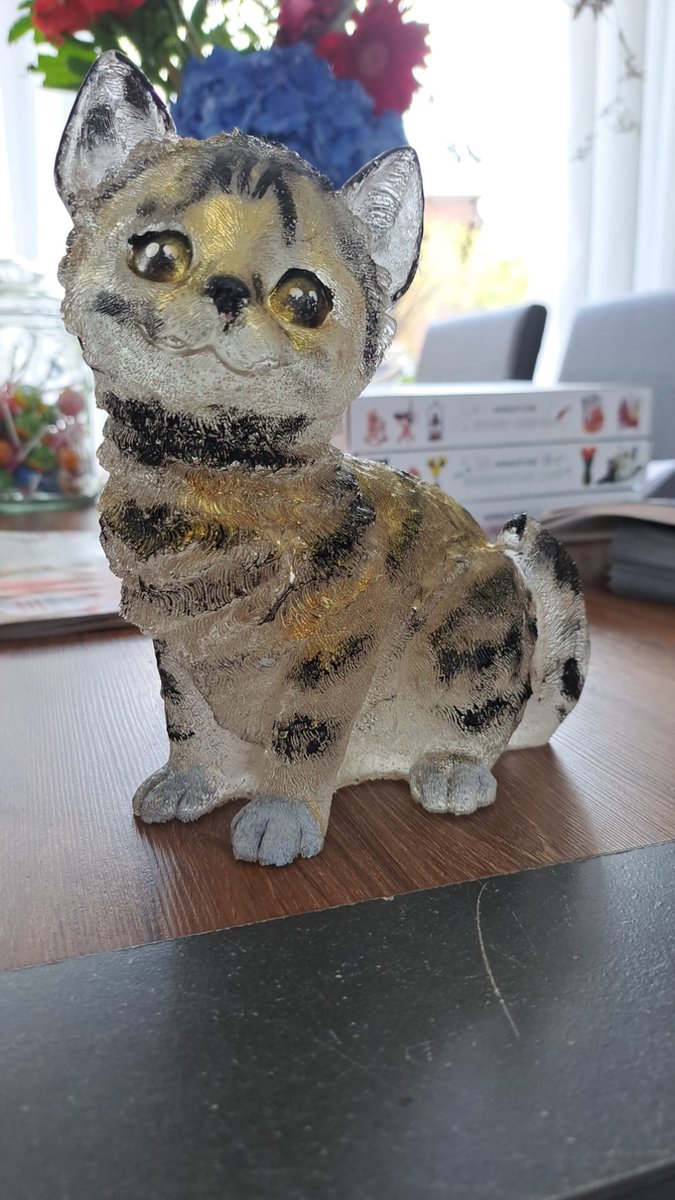 starwolf, lampje van zittende kat, geschenk
