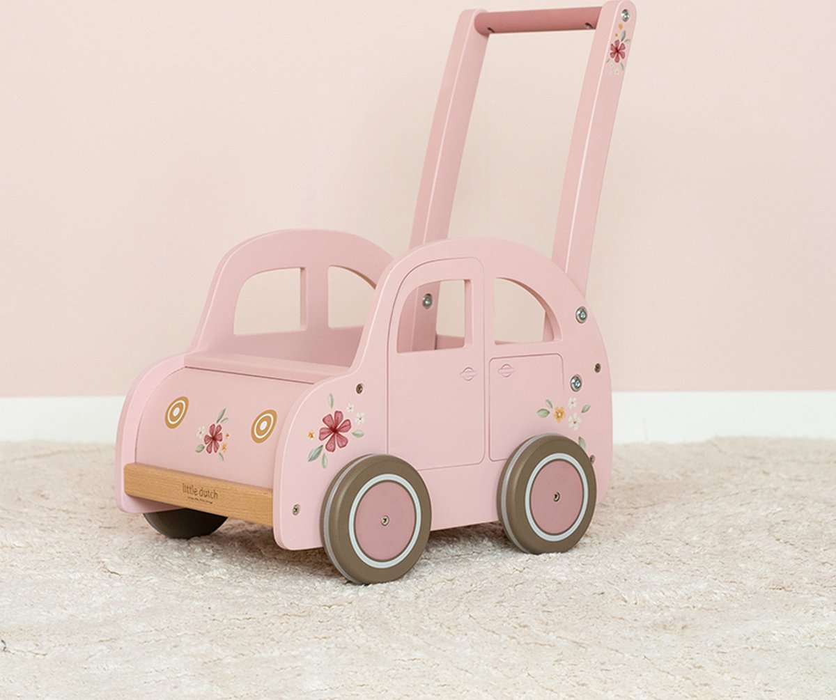 Little Dutch Loopwagen - Roze — afbeelding 3