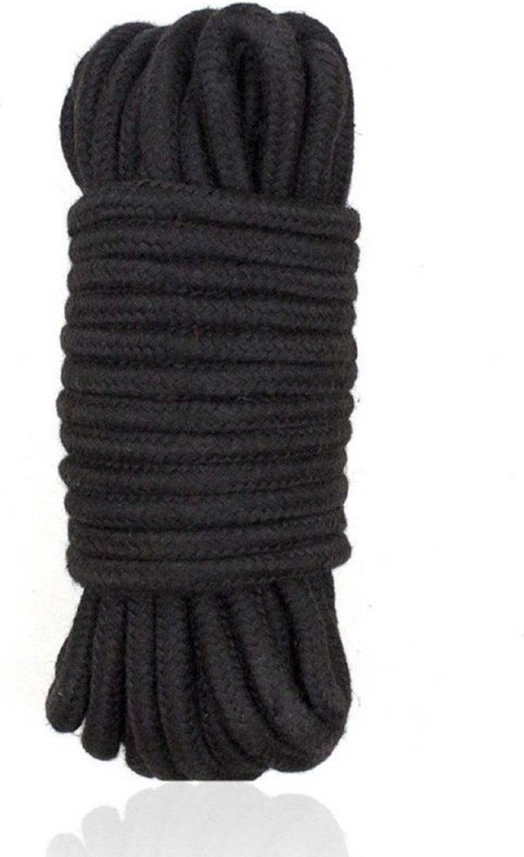 Goedkoopste Bondage Touw - 15 meter x 7 mm - Zwart voor BDSM - voor beginners en gevorderden