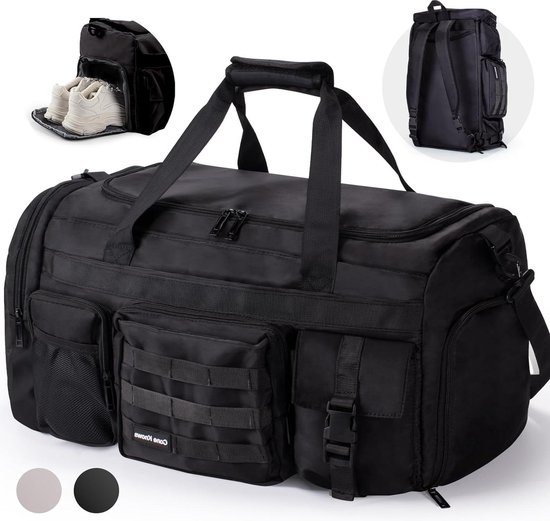 Sporttas voor kinderen, meisjes, sporttas voor jongens, reistas, kindertas, danstas, sport, duffle bag voor gymnastiek, zwemmen, reizen, kinderreistas met waterdichte tas en schoenenvak, blauw/lila