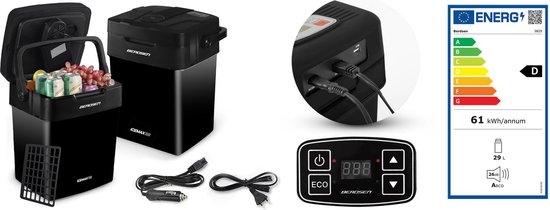 Berdsen Icemax toeristenkoelkast - 32 liter - ECO-modus - zwart van Berdsen — afbeelding 3
