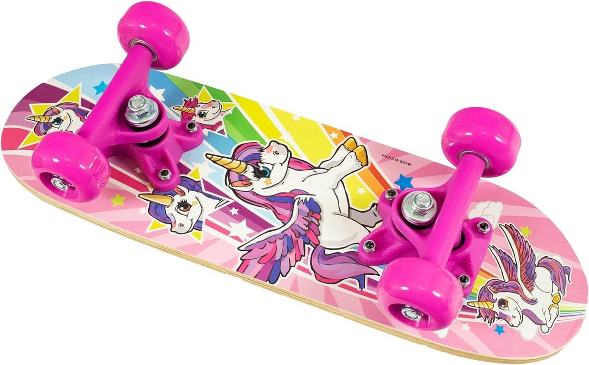 Unicorn Skateboard 17X5 INCH diverse ontwerpen en kleuren - kinderskateboard met eenhoornprint