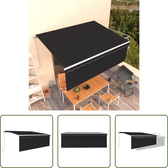 Angel Living Pergola En Aluminium, Coulissante Rétractable, Tissu En Polyester Haute Densite Hydrofuge Et Resistant Aux Uv 4x3m Beige 98185521