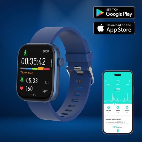 Denver Smartwatch - Android iOS - Volledige Belfunctie - Amoled Display ...