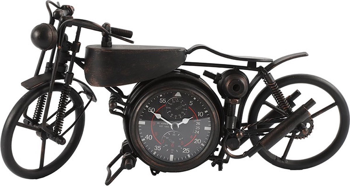 Tafelklok motor Harley black - L14B44H23CM