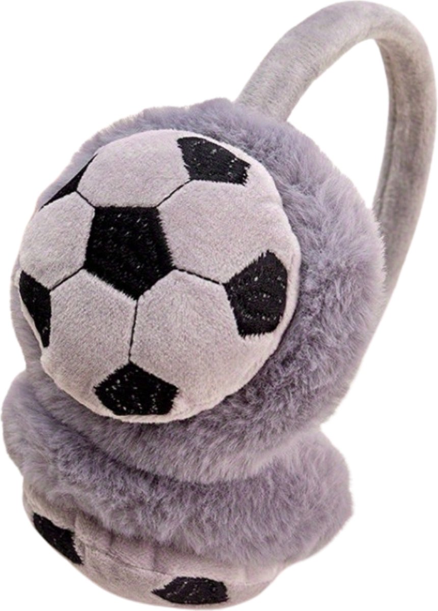 Bovista Voetbal Oorverwarmers - Winter Earmuffs - Oorwarmers - Ear Warmers - Dames & Heren - Volwassenen - Grijs