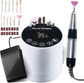 Elektrische Nagelvijl - Nagelfrees Complete Set 35000 RPM - Manicure & Pedicure - Vivid Green
