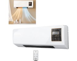 Aan de Muur Gemonteerde Airconditioning zonder Buitenunit - 2000W - Mini Ventilator met Verwarmings…