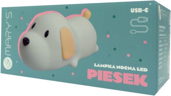 Mary's - Nachtlampje - Nachtlampje Hondje - Nachtlamp - LED Lamp - Hond lampje - Kinderlamp - Nachtlampje voor kinderkamer - 3000K / 6500K - USB - MW20539 van Mary's — afbeelding 3