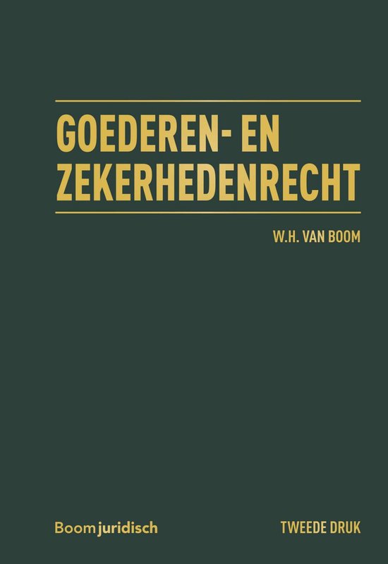 Boom Masterreeks - Goederen- & zekerhedenrecht - cover