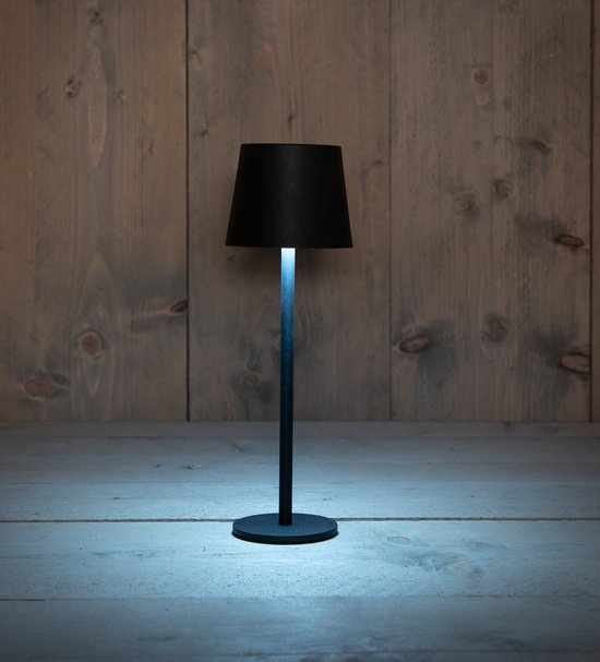 Lampe De Table Sans Fil Rechargeable Anna's Collection - 27,5x9 Cm, Noir Mat, Lumière Blanche Chaude à 3 Intensités - 10