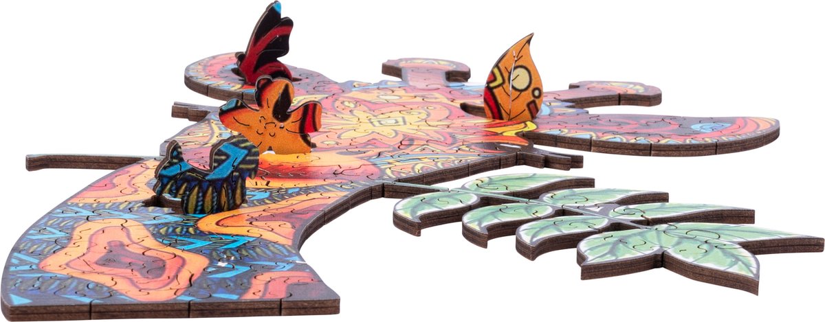 Houten Puzzel Giraf – 113 Unieke Puzzelstukjes – A4 Formaat Houten Legpuzzel – Dieren Puzzelspel – Educatief Denkspel – Inclusief Opbergetui – Engelhart — afbeelding 5