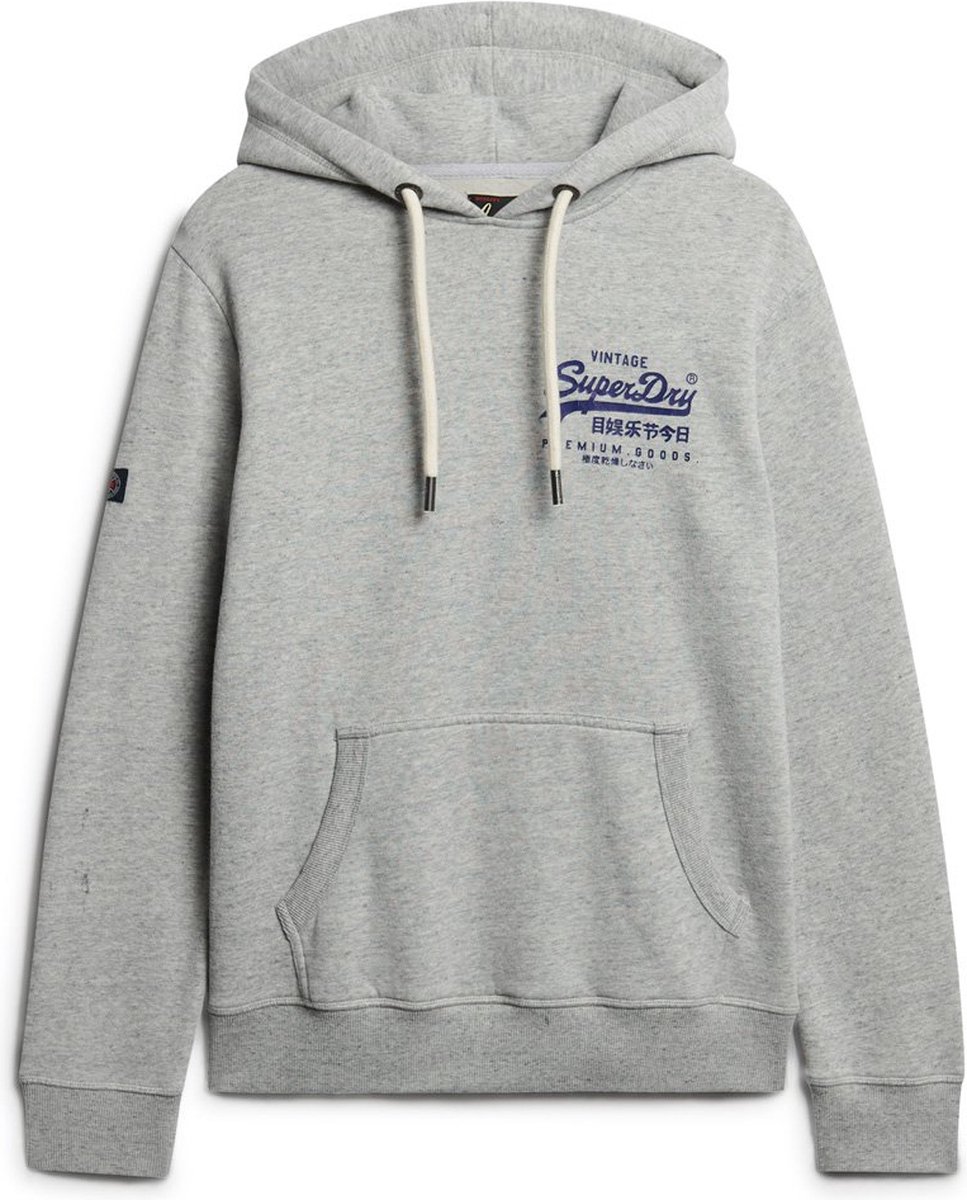 Superdry CLASSIC VL GRAPHIC HOODIE Heren Trui 3XL Grijs