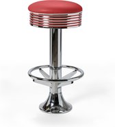 Bel Air Tabouret Rétro BS-27 Repose-Pieds Rouge