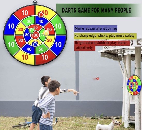Groot opblaasbaar dartbord huren? Vele XL spellen te huur