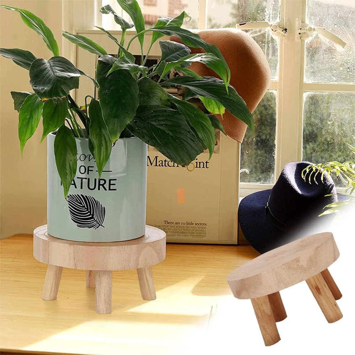 Indoor bloempot basis plant houten frame houten ambachten ronde basis vreemde stenen vaas bonsai ornamenten jade basis houten displaystandaard tuin bloempot basis (maat : L Indoor bloempot basis plant houten frame houten ambachten ronde basis vreemde stenen vaas bonsai ornamenten jade basis houten displaystandaard tuin bloempot basis (maat : L