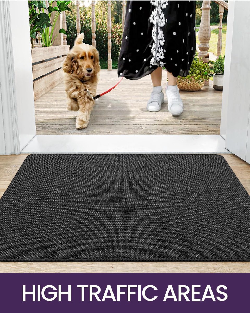 etm Hoogwaardige vloermat, getest op schadelijke stoffen, bewezen entreemat in handel en huishouden, vuilvangmat met top-reinigende werking, vuilvangmat wasbaar en antislip, 60 x 90 cm, zwart etm Hoogwaardige vloermat, getest op schadelijke stoffen, bewezen entreemat in handel en huishouden, vuilvangmat met top-reinigende werking, vuilvangmat wasbaar en antislip, 60 x 90 cm, zwart