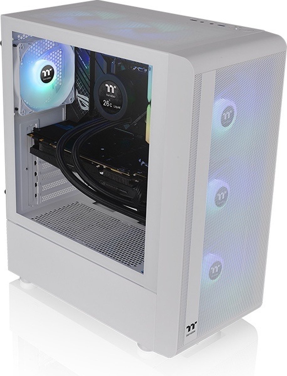 Thermaltake S200 Tg Argb Midi Tower Wit behuizing - afbeelding 3