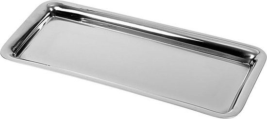 Plateau Rectangulaire Inox 39x17 cm - Plateau de Service - Plateau de Service