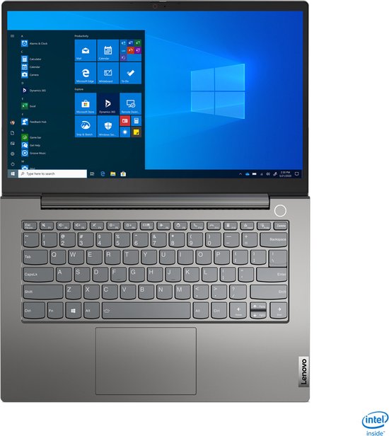 Lenovo ThinkBook 14 G2 ITL Intel® Core™ i5 i5-1135G7 Laptop 35,6 cm (14") Full HD 16 GB DDR4-SDRAM 512 GB SSD Wi-Fi 6 (802.11ax) Windows 11 Pro Engels Grijs - Lenovo - Hoofdafbeelding