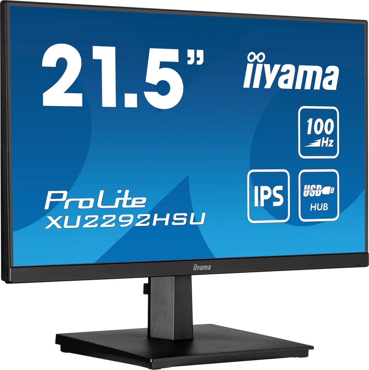 iiyama ProLite XU2292HSU-B6 - 22 Inch - IPS - Full HD - USB-Hub