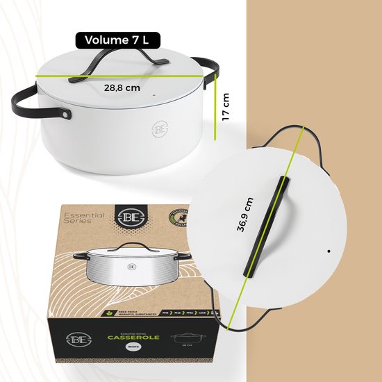 BE Living Essential Braadpan met Deksel