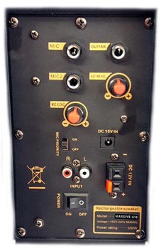 Sunstech MASSIVE-S10 50W Zwart luidspreker — afbeelding 2
