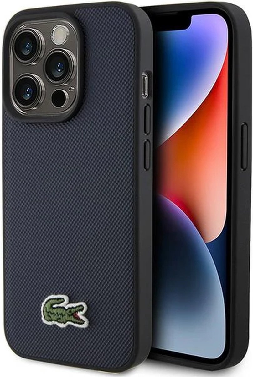 Lacoste iPhone 15 Pro Backcover hoesje – Magsafe – Navy