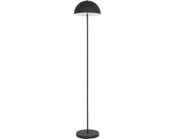 Foto: Qazqa keira moderne dimbare led draadloze oplaadbare vloerlamp usb staande lamp met dimmer 1 lichts h 161 6 cm zwart buitenverlichting