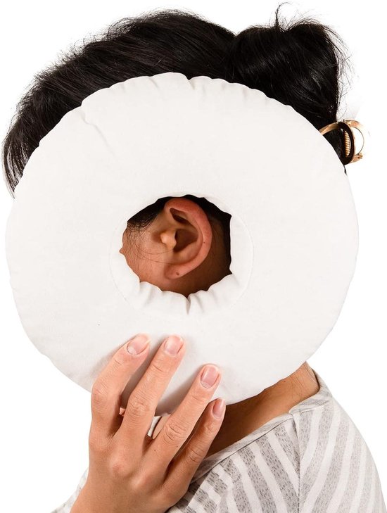 Orthopedisch Kussen Voor Pijnlijk Oor Donutkussen Met Oorgat 26x26 