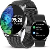 Bol.com AVALUE Smartwatch Dames - Horloge met Stappenteller geschikt voor IOS Smartwatch Android en HarmonyOS geschikt - Met Ext... aanbieding