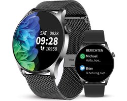 AVALUE Smartwatch Dames - Horloge met Stappenteller geschikt voor IOS, Smartwatch Android en HarmonyOS geschikt - Met Extra Bandje