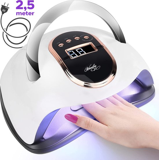 Vanilon UV Lamp Gelnagels - Gellak Nagel Droger - 180W LED - 2.5m snoer