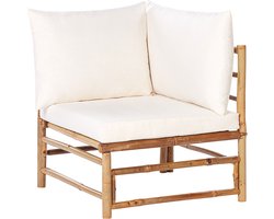 CERRETO - Hoekmodule tuin - Gebroken wit - Bamboe