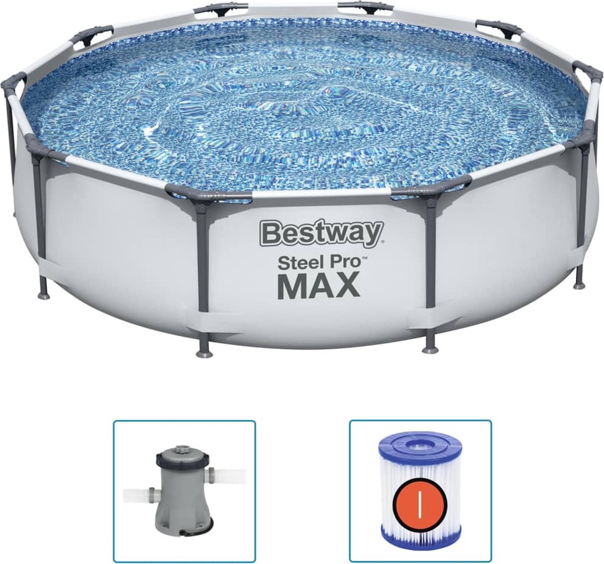 Bestway Steel Pro MAX Zwembad- 305 x 76cm