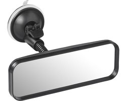 ProPlus Universele Achteruitkijkspiegel Binnenspiegel - 16.4 x 5.5 cm - Autospiegel - Interieurspiegel - Wijdehoekspiegel - Flexarm 4 cm - met Zuignap
