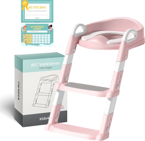 Kids4u® - WC Verkleiner met Trapje - Potje Peuter - WC Verkleiner opvouwbaar - Met Beloningssysteem
