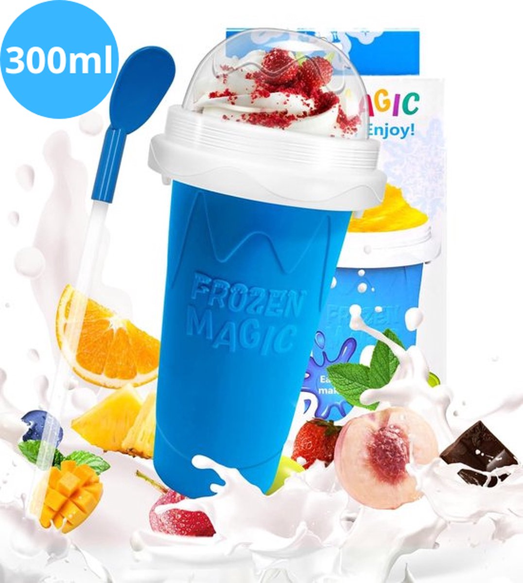 Twenty4seven Slushy Maker Slush Puppy Beker IJscrusher Blauw Alternatief op Slush Puppy Machine