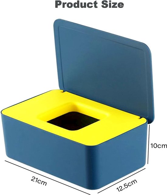 SEPSCO Grote Doekjesdispenser Box, Toilet Droog Nat Tissue Dispenser Koffer En Draagbare Baby Natte Doekjes Zakjes Tissue Houder Navulbare Tissue Opbergcontainer Houd Doekjes Vers voor Reizen