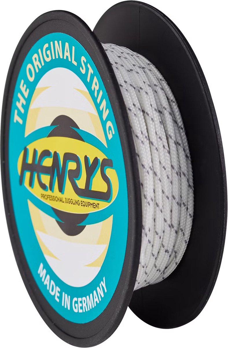 Henrys Diabolo Touw 10 meter op rol Wit