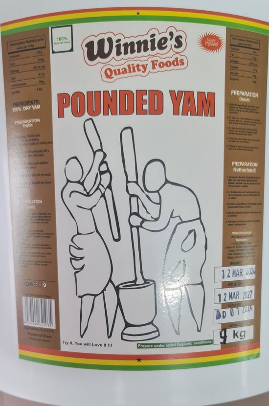 winnie's pounded yam 9kg