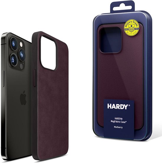 Coque de téléphone 3mk HARDY MagFabric Berry pour Apple iPhone 15 Pro Max