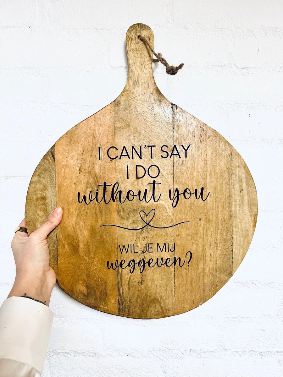 Hout van Anne Bruiloft - Wil je mij weggeven - Weggeven cadeau - Huwelijk
