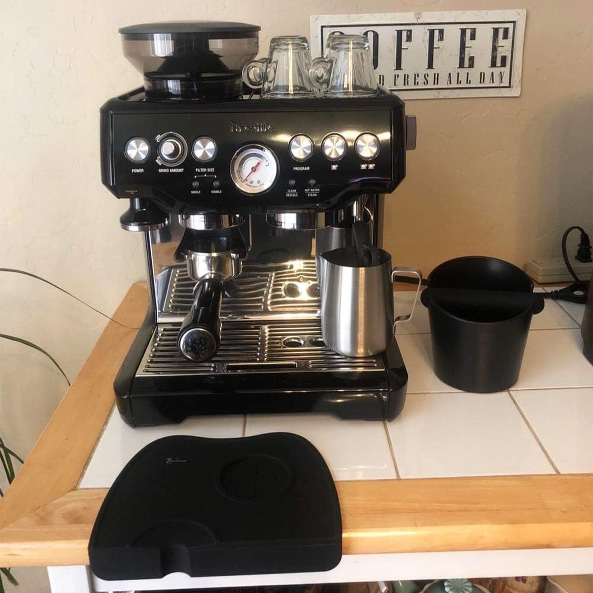 Koffie Knock Box Container, RVS Koffie Knock Box Zetlade met Knock