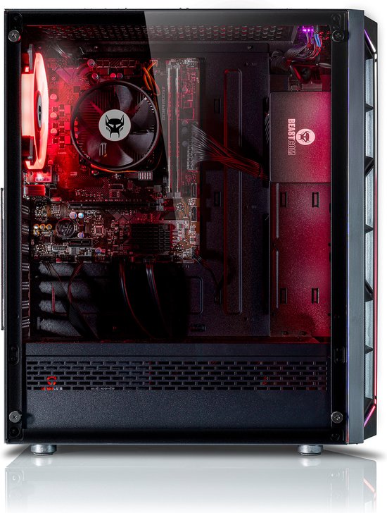 BEASTCOM Q3 | Essential Gaming PC | Complete set | AMD Ryzen 3 4X 4 ...