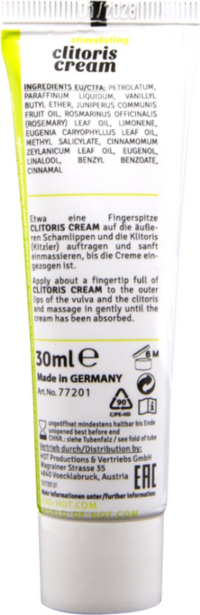 Crème Stimulante ERO Pour Clitoris - Intensifie Le Plaisir Féminin 30ml, Neuve
