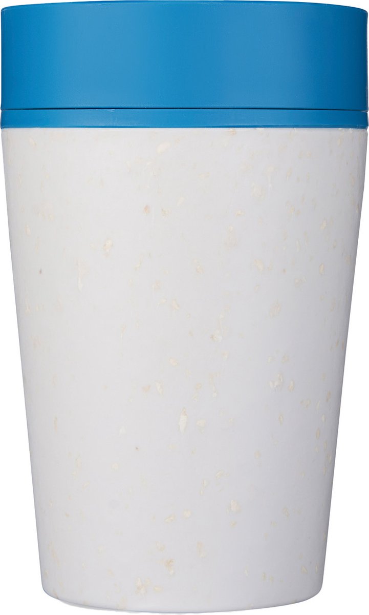 Circular & Co - Travel Mug - Koffiebeker To Go - Coffee To Go Beker - 227 ml - Chalk - Pacific Blue - 8oz – Duurzaam