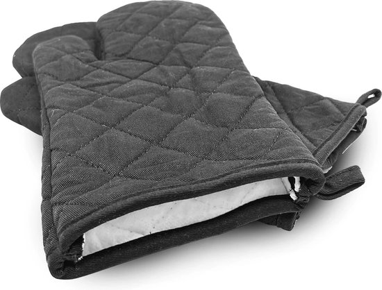 Maison D'Hermine Ovenwant En Pannenlap Set – Luxe Katoenen Combo Perzik Kleur, Hittebestendig