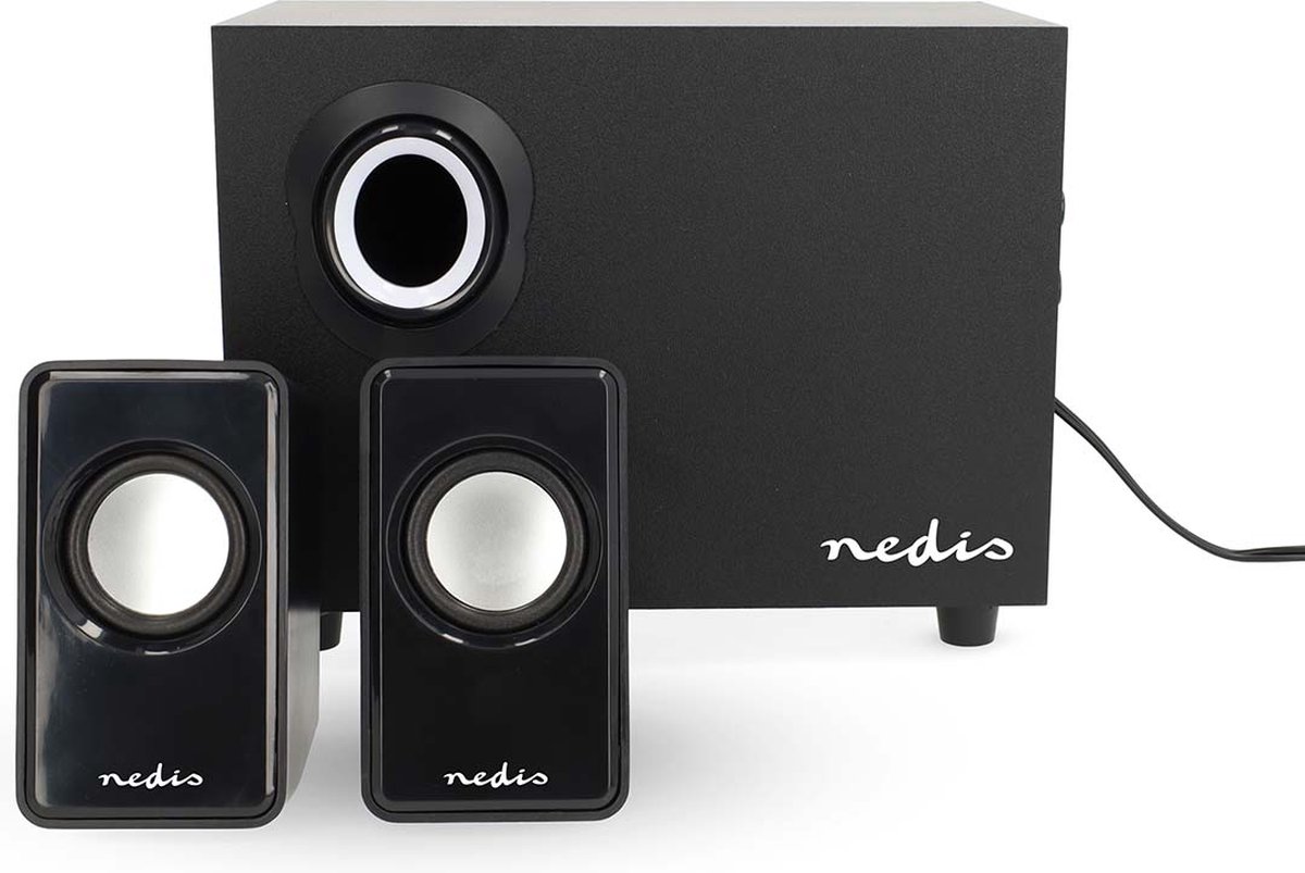 Nedis PC-Speaker | 21 | 33 W | Input: 1x 35 mm | USB Gevoed | Volumebediening