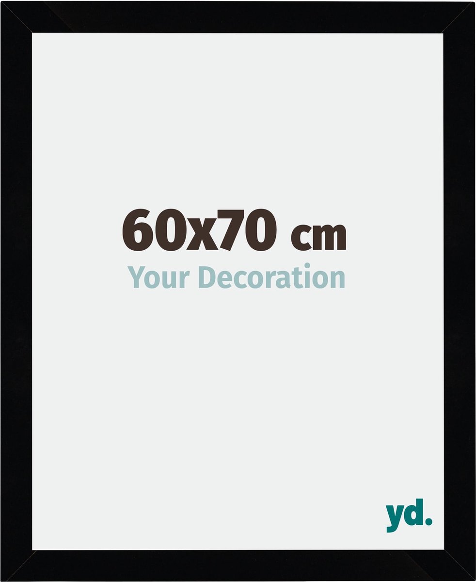 yd. Your Decoration - Fotolijst 60x70 cm - MDF - Zwart Hoogglans - Mura